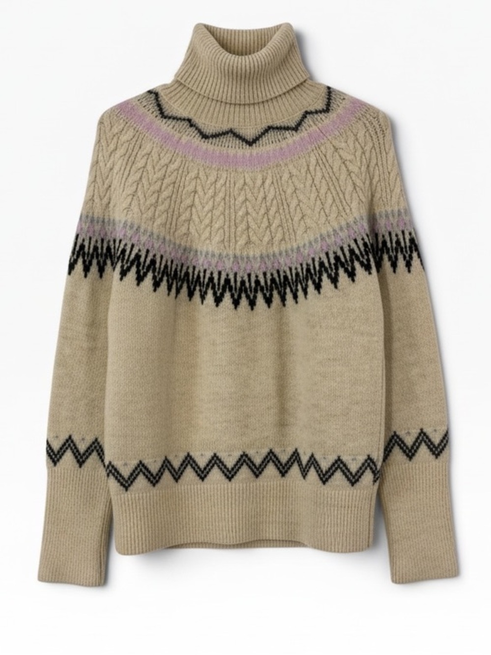 ✨ A New Day Cozy Fair Isle Turtleneck Sweater ✨ Size Medium ✨ Preloved Fall